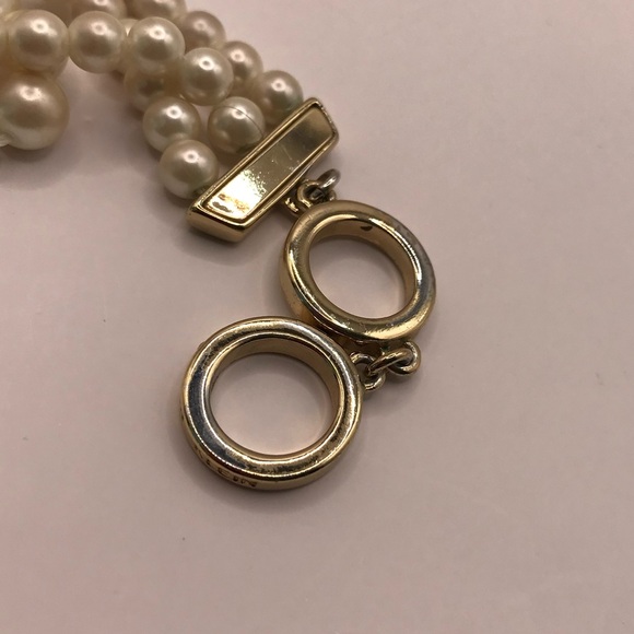 Anne Klein Triple Layer Faux Pearl Necklace - Picture 10 of 10